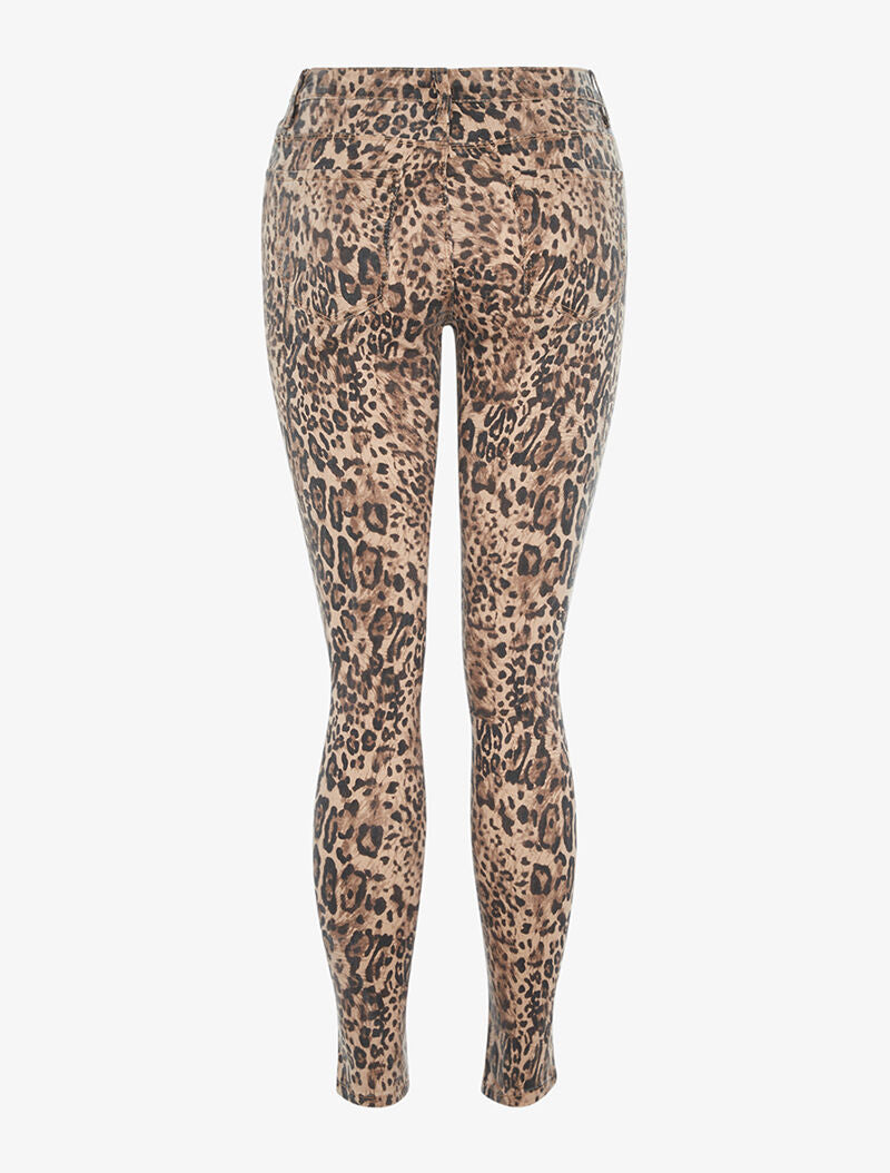 Jean skinny imprimé animal basique - leopard - 2