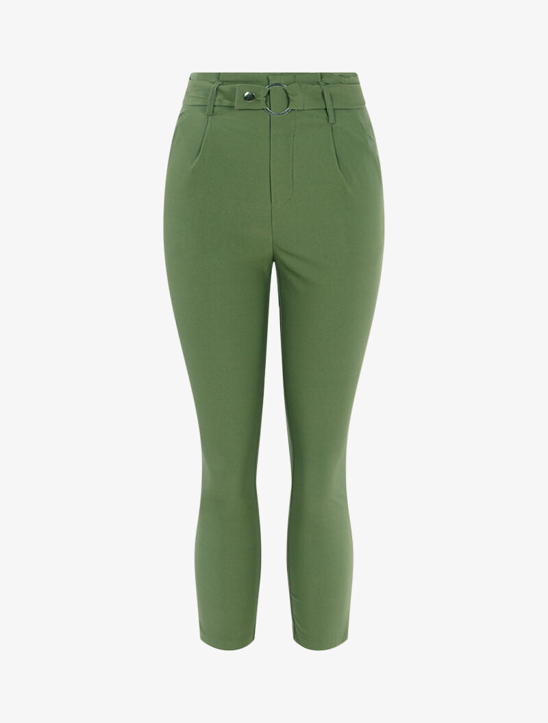 Pantalon uni 7/8 - kaki