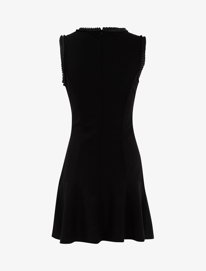 Robe à empiècements satinés - noir - 2