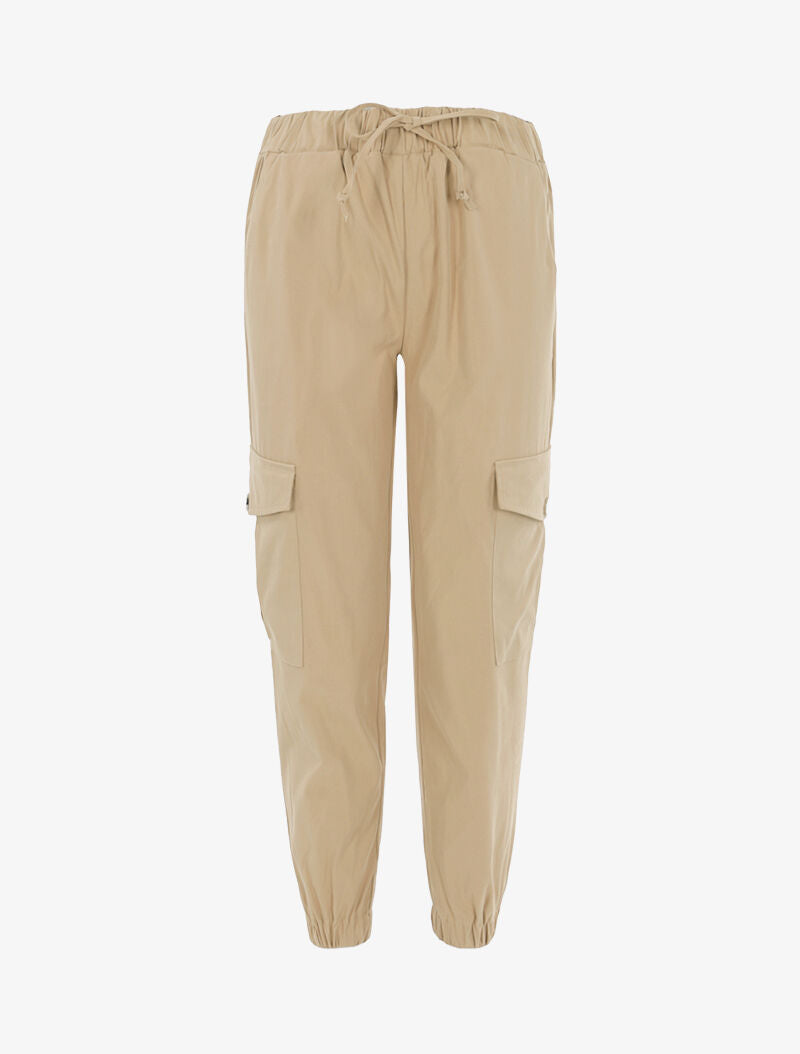 Pantalon cargo 7/8 - beige