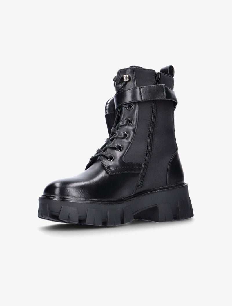 Boots bimatière à pochette - noir - 5