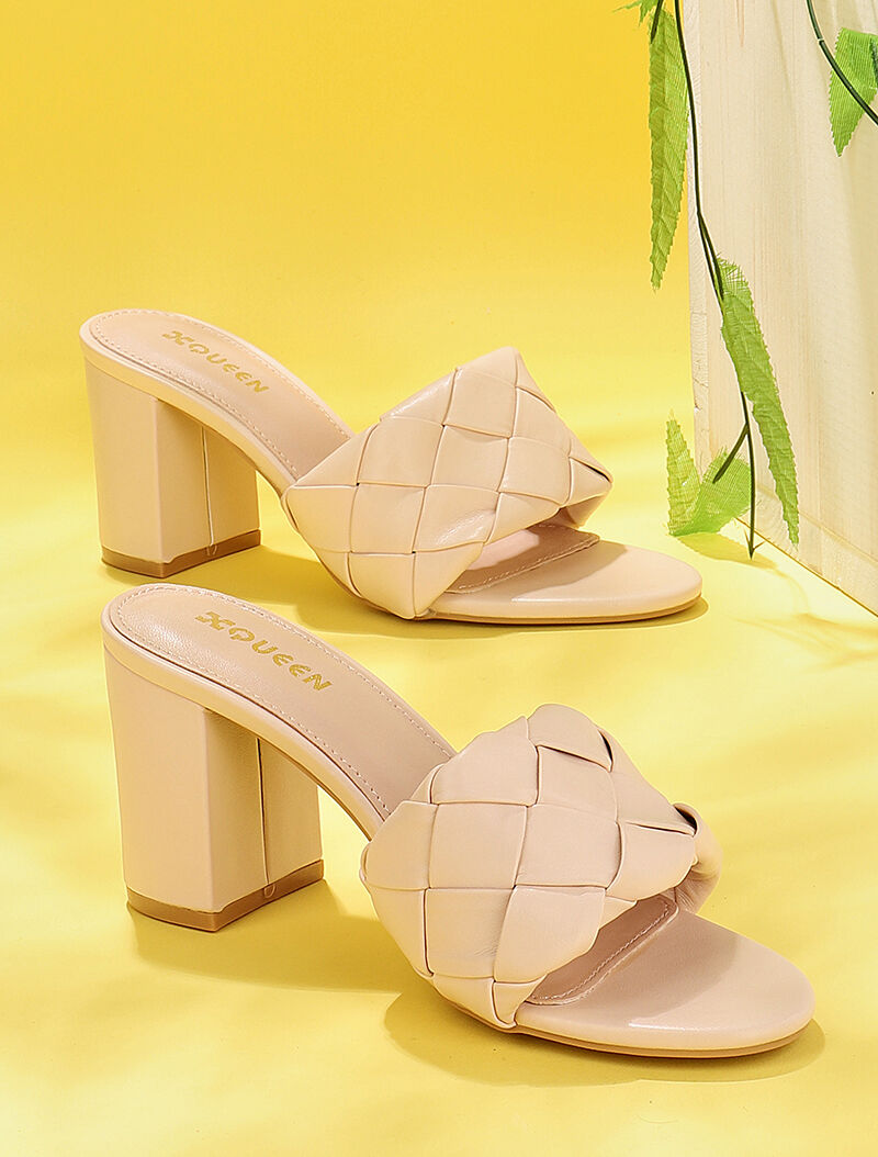 Mules à ganses tressées - beige - 5