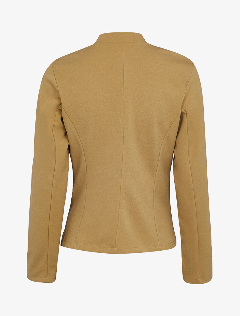 Veste à fausses poches contrastantes - camel - 2