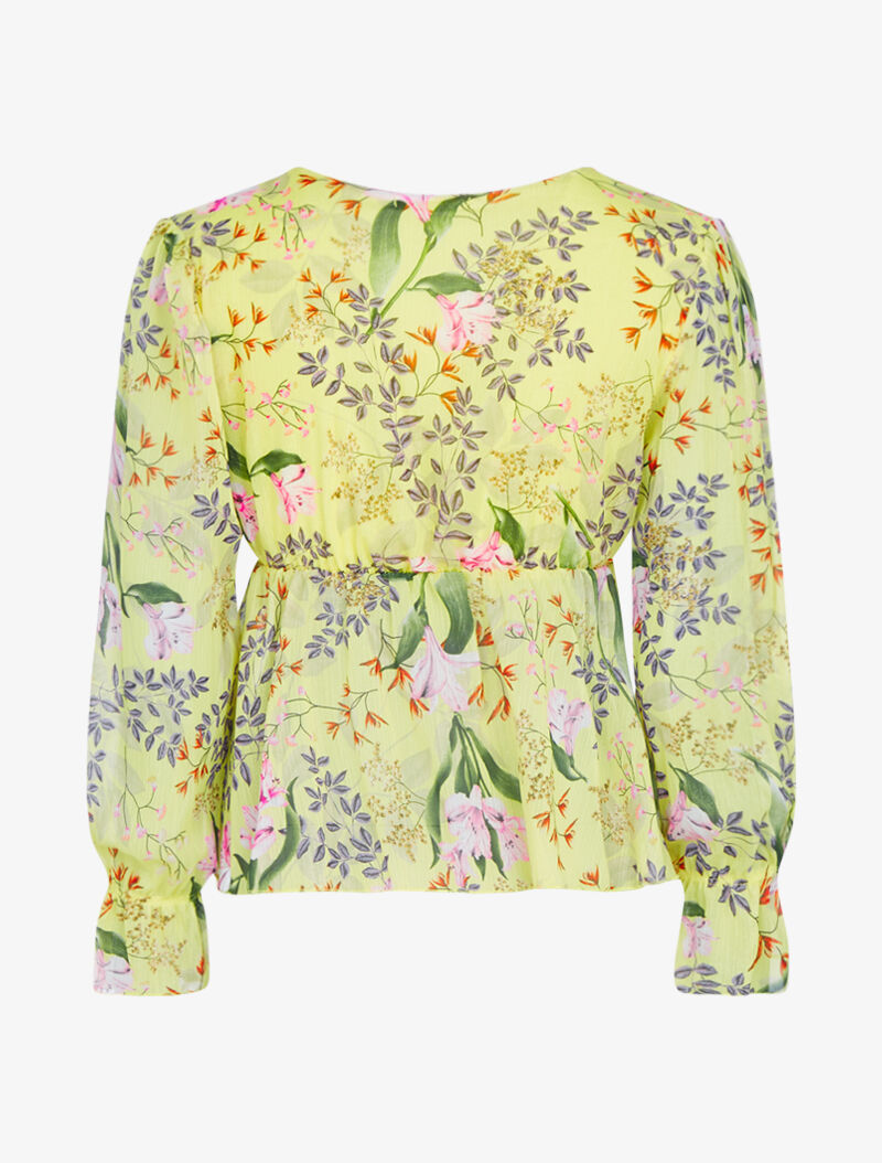 Top irisé à imprimés - vert anis - 2