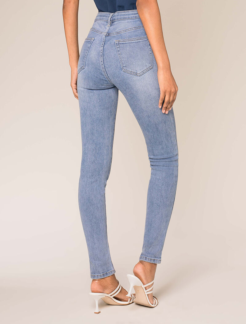 Jean slim délavé - denim clair - 2
