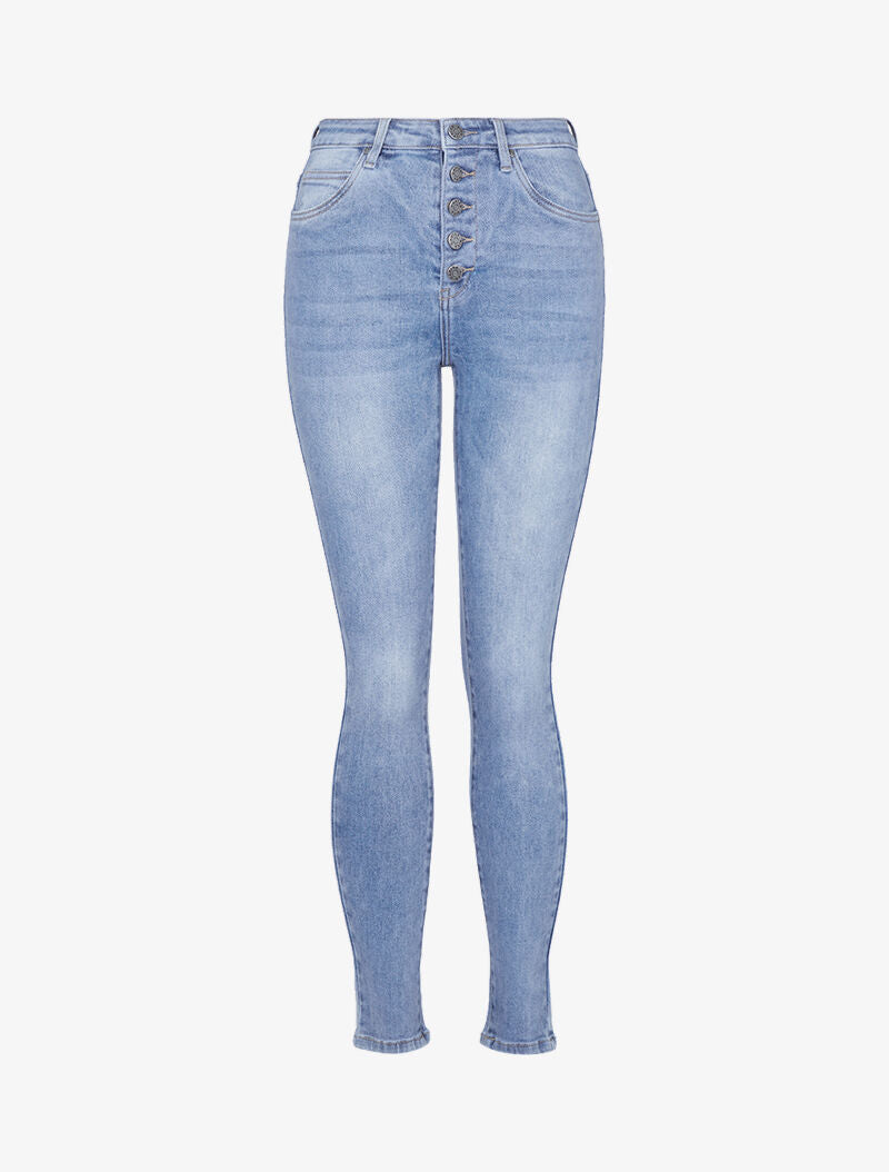 Jean slim délavé - denim clair - 3