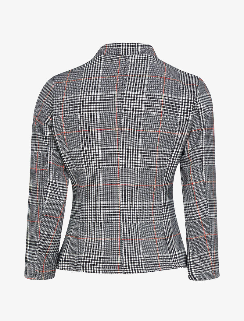 Blazer imprimé à col carré - noir - 2