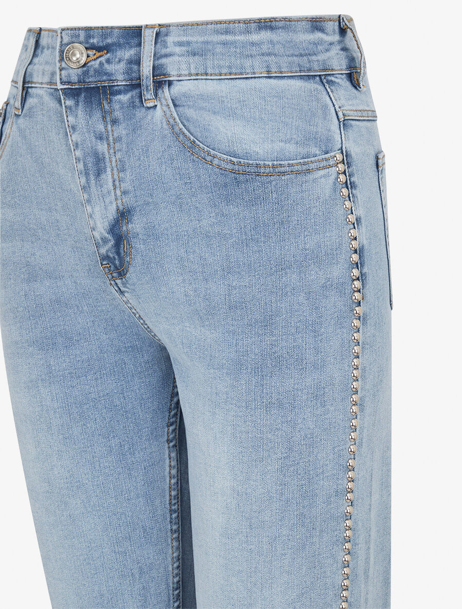 Jean clouté coupe slim - Bleu - 3