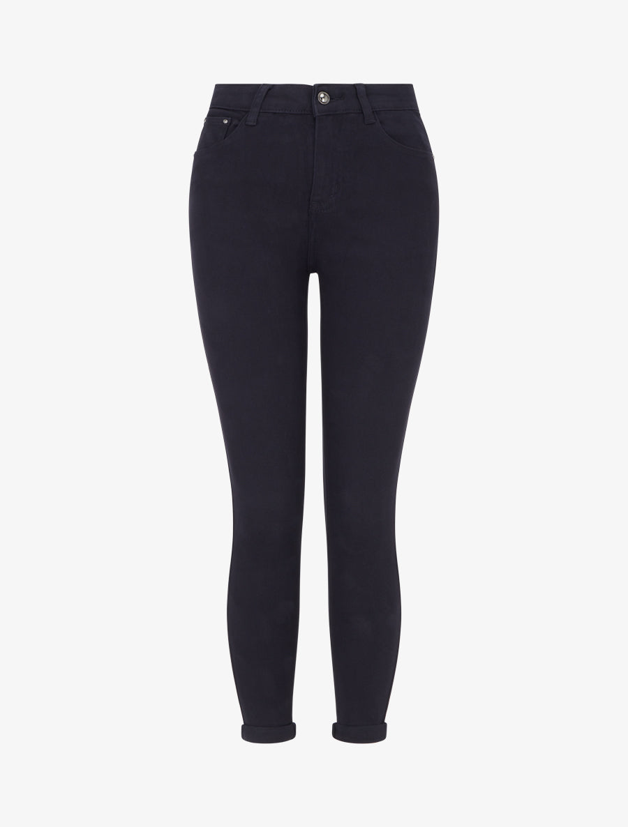Jean skinny taille standard - Marine - 1