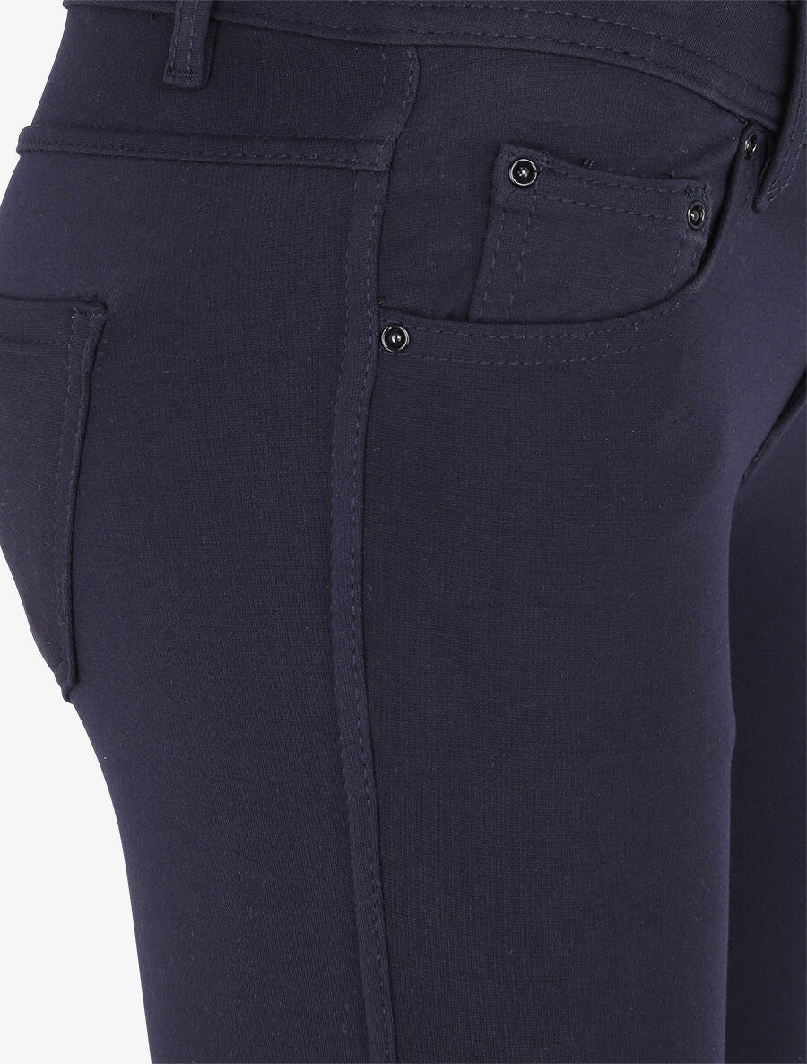 Pantalon ultra skinny à taille basse - Marine - 3