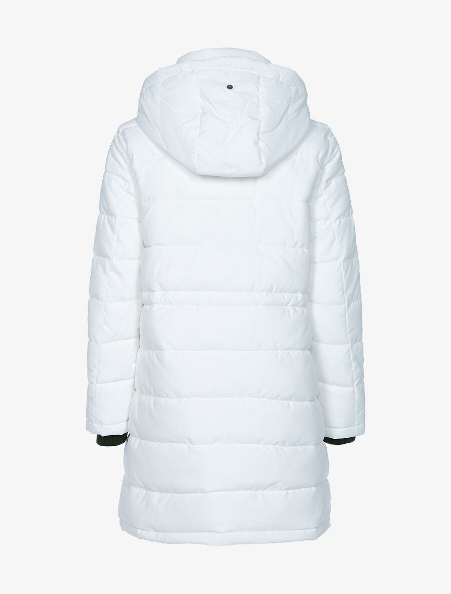 Doudoune coupe 3/4 matelassée - Blanc - 4
