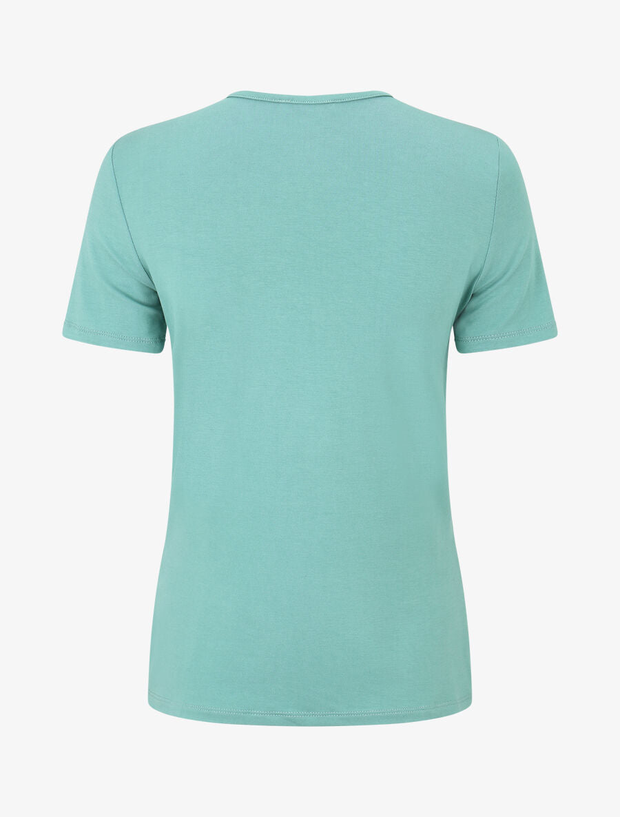 Top bicolore superposé - Vert d&