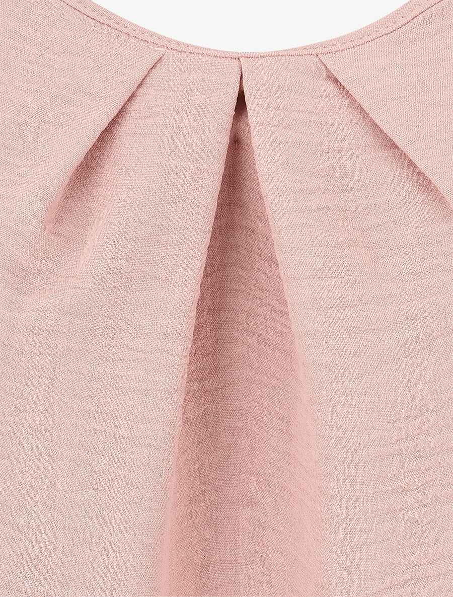 Top droit bretelles fantaisies - Rose - 3