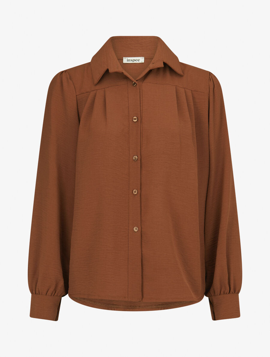 Chemise ample classique - Terre de sienne - 1