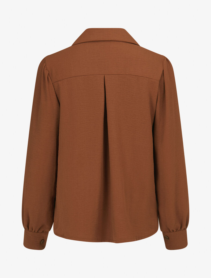 Chemise ample classique - Terre de sienne - 2