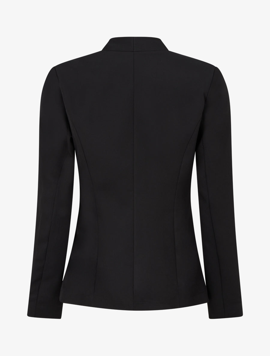 Blazer uni boutonné - Noir - 2