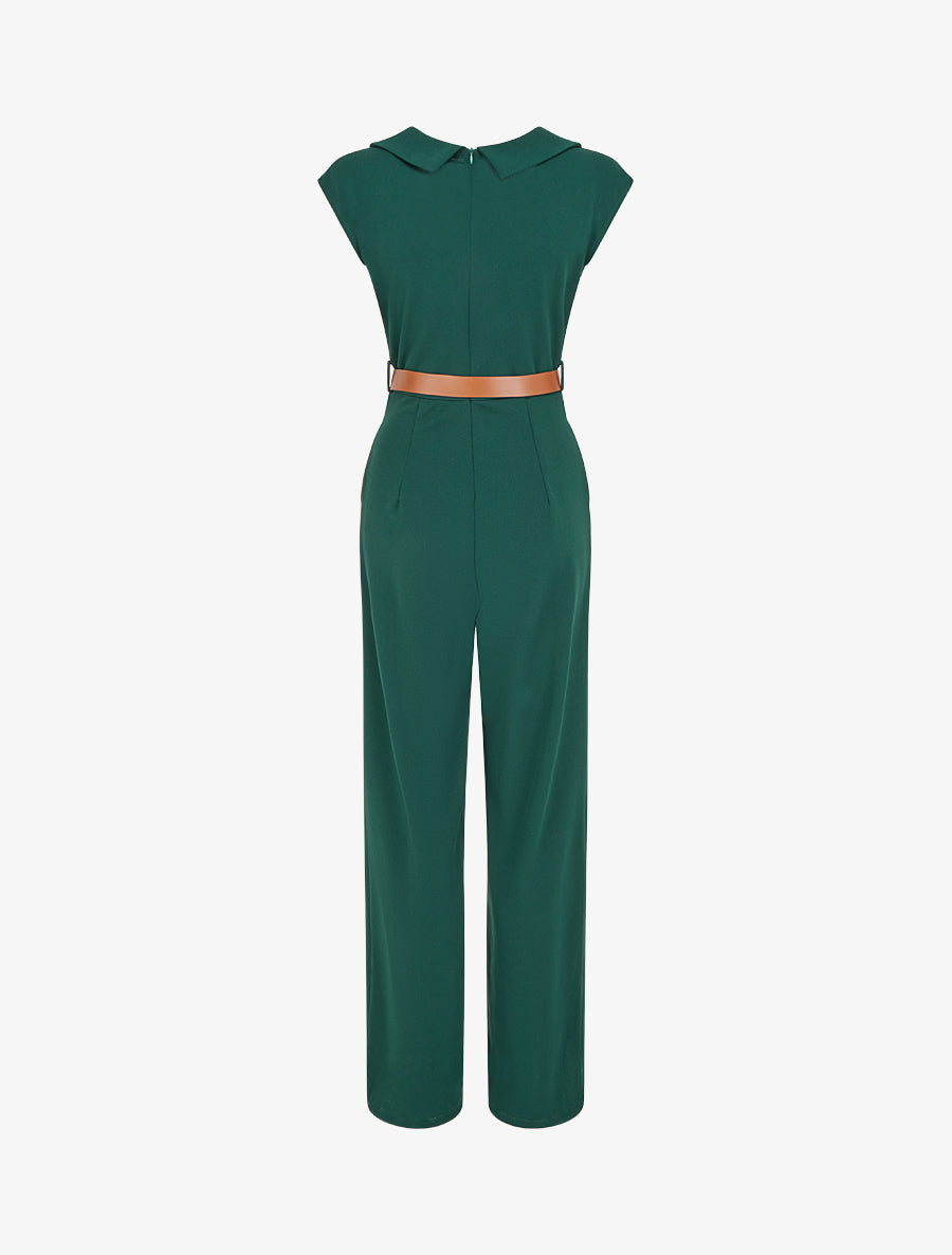Combinaison unie sans manches - Vert sapin - 2