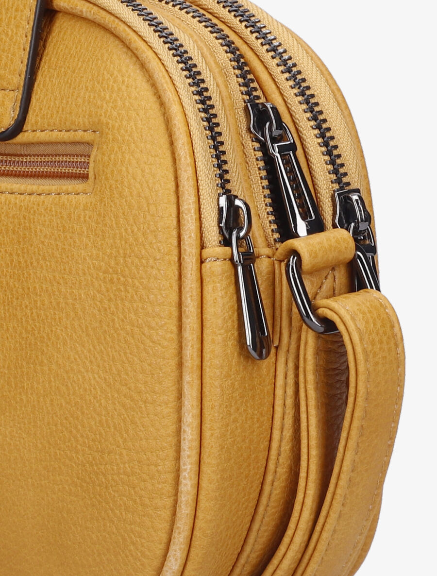 Sac besace Sylvie - Jaune moutarde - 4