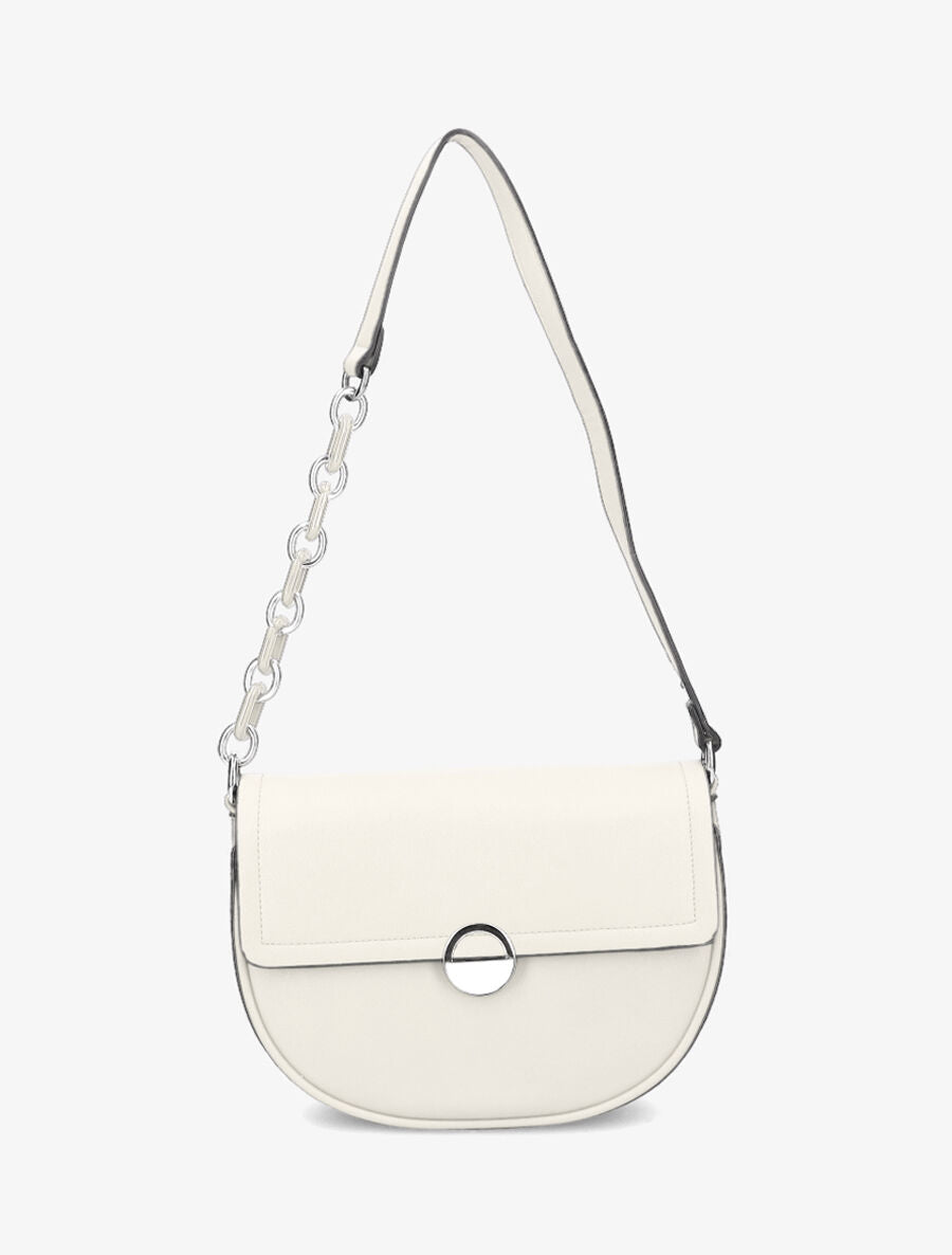 Sac besace Maja - Blanc métallisé - 1