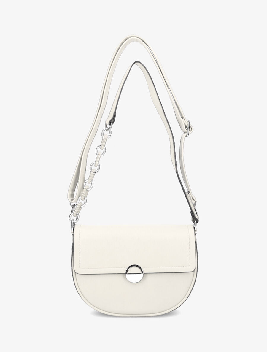 Sac besace Maja - Blanc métallisé - 4