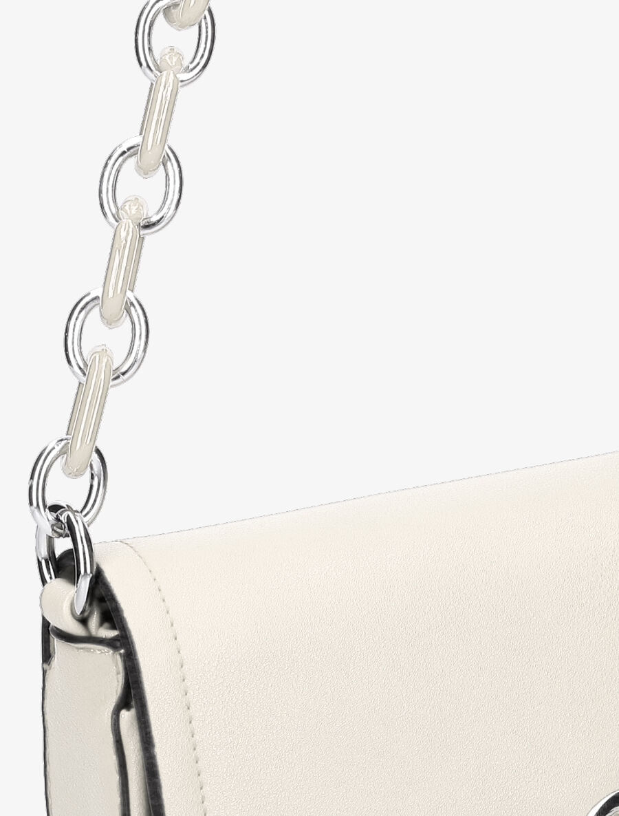 Sac besace Maja - Blanc métallisé - 5