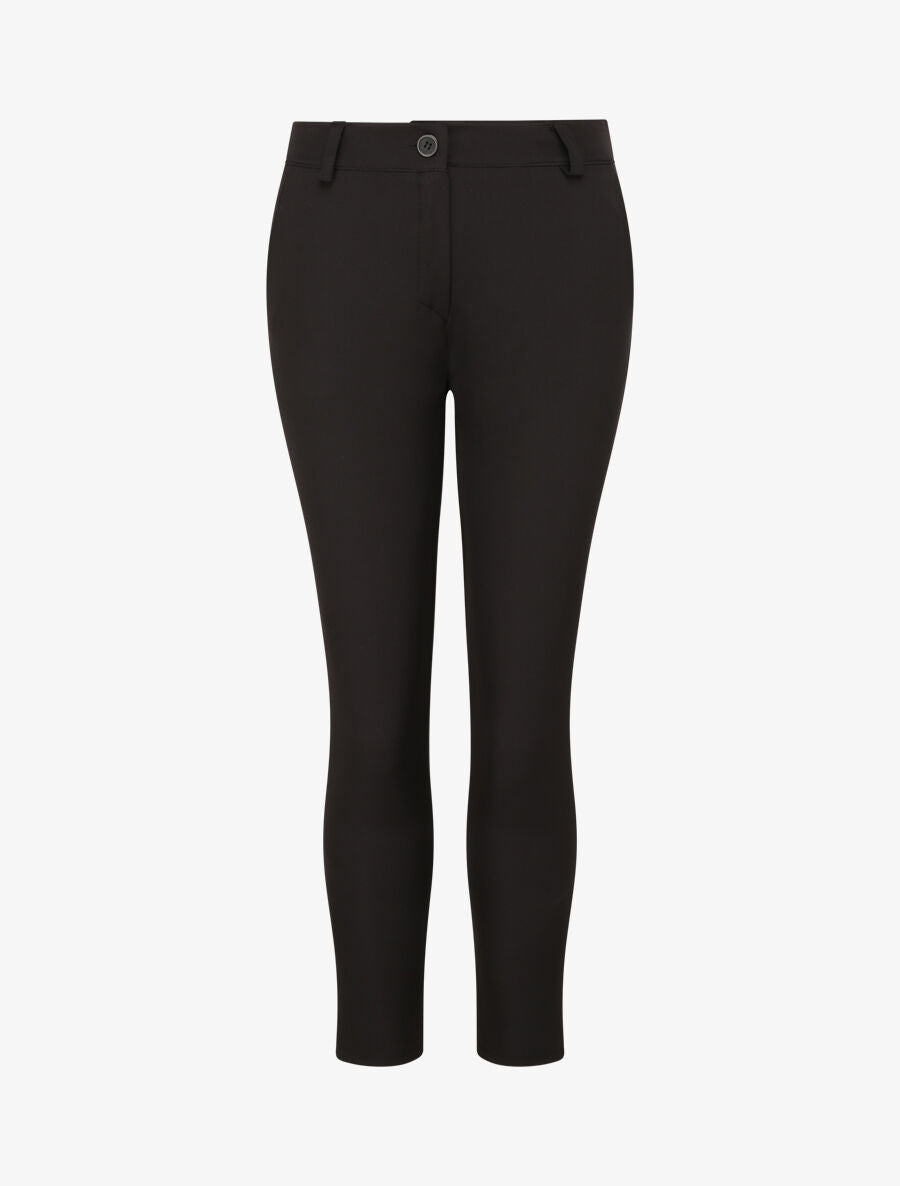 Pantalon slim 7/8 taille standard - Noir - 1