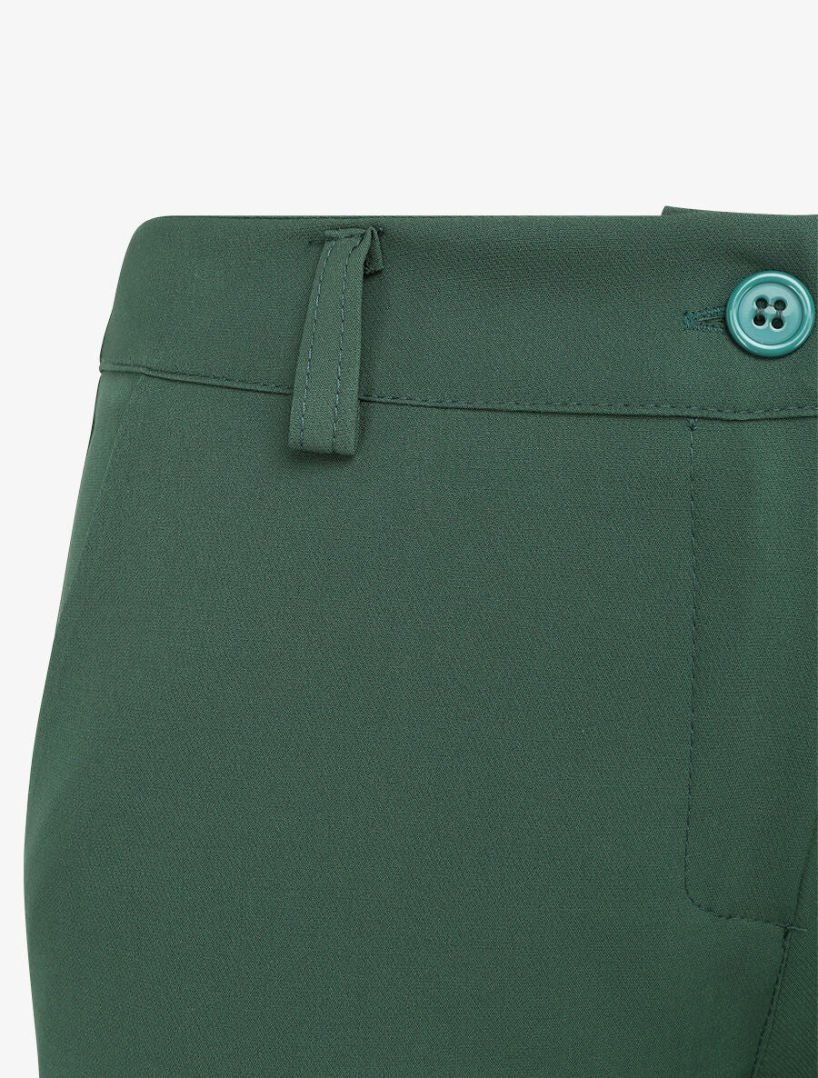 Pantalon slim 7/8 taille standard - Vert foncé - 3