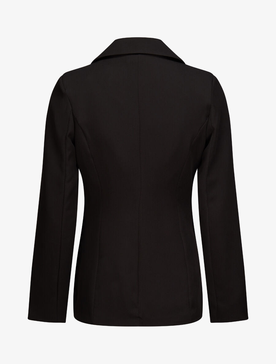 Blazer overzise uni - Noir - 2