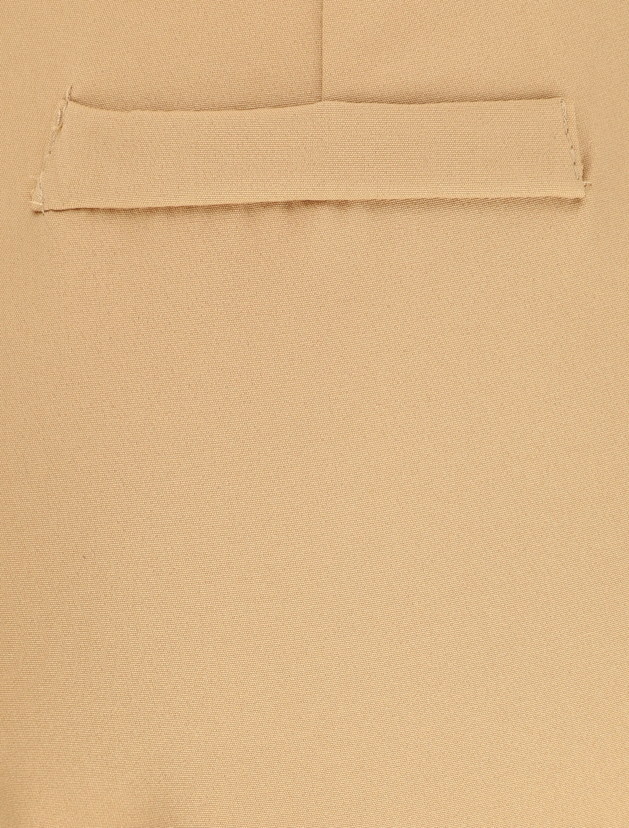 Pantalon fendu coupe droite - Camel - 3
