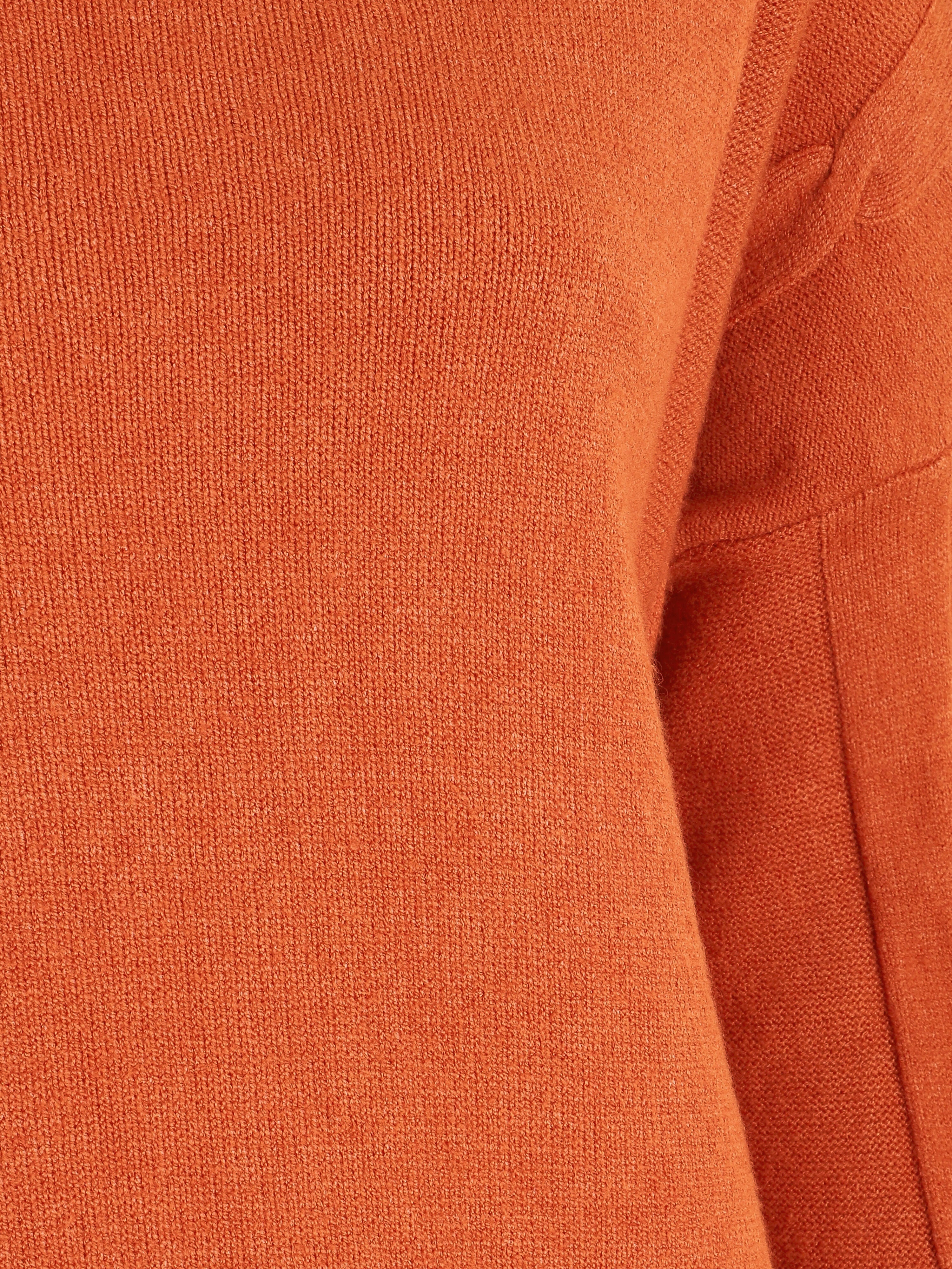 Pull ample côtelé col bateau - Orange - 3