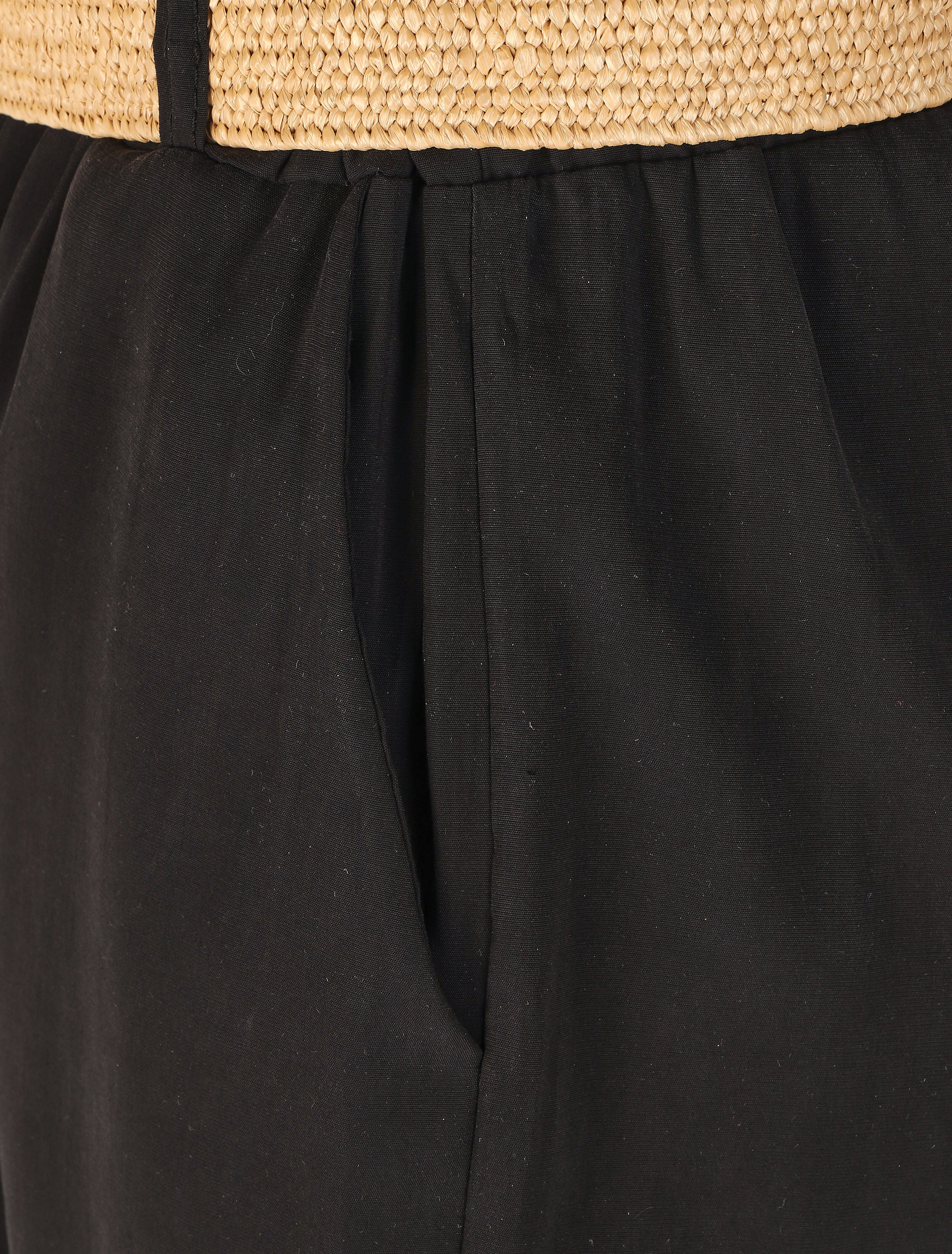 Short à revers uni - Noir - 3