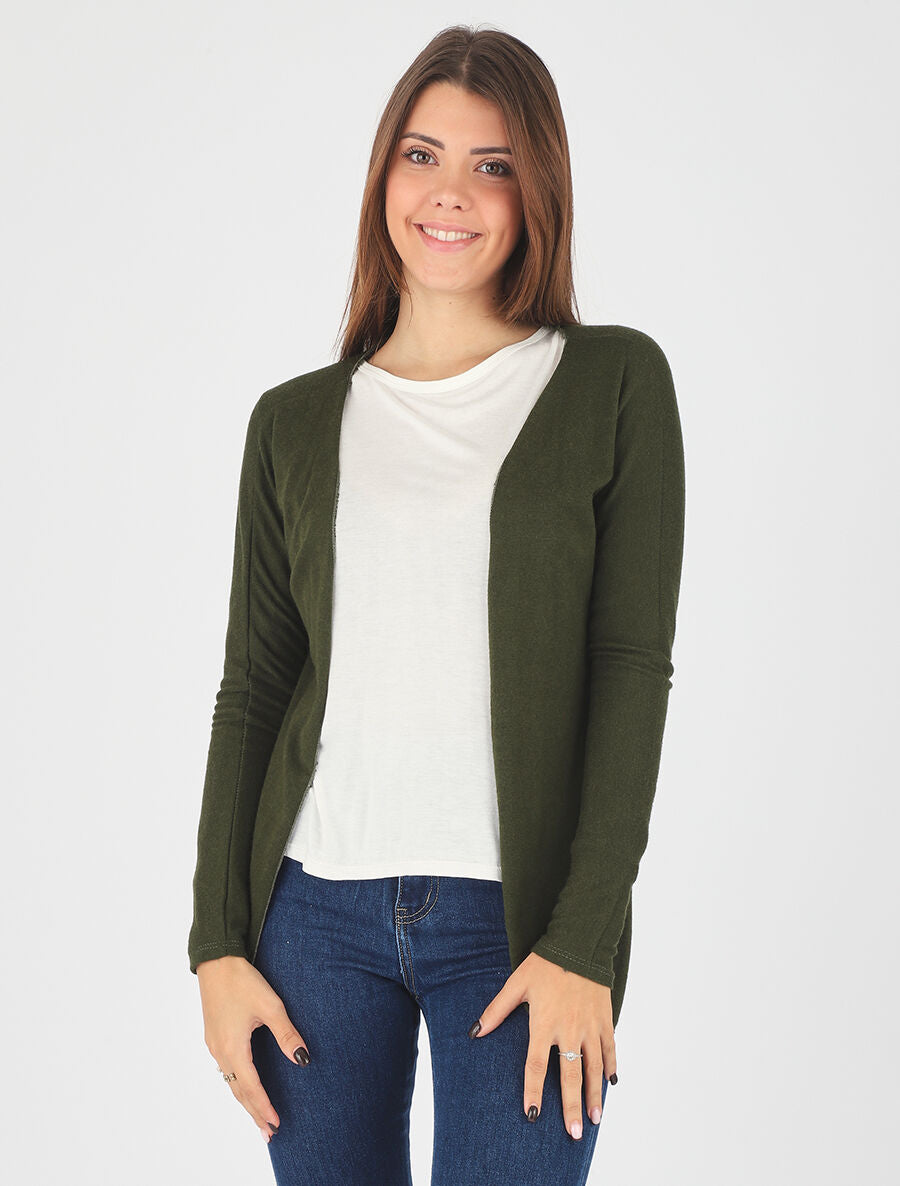 Ensemble gilet et t-shirt bicolore - Kaki - 4