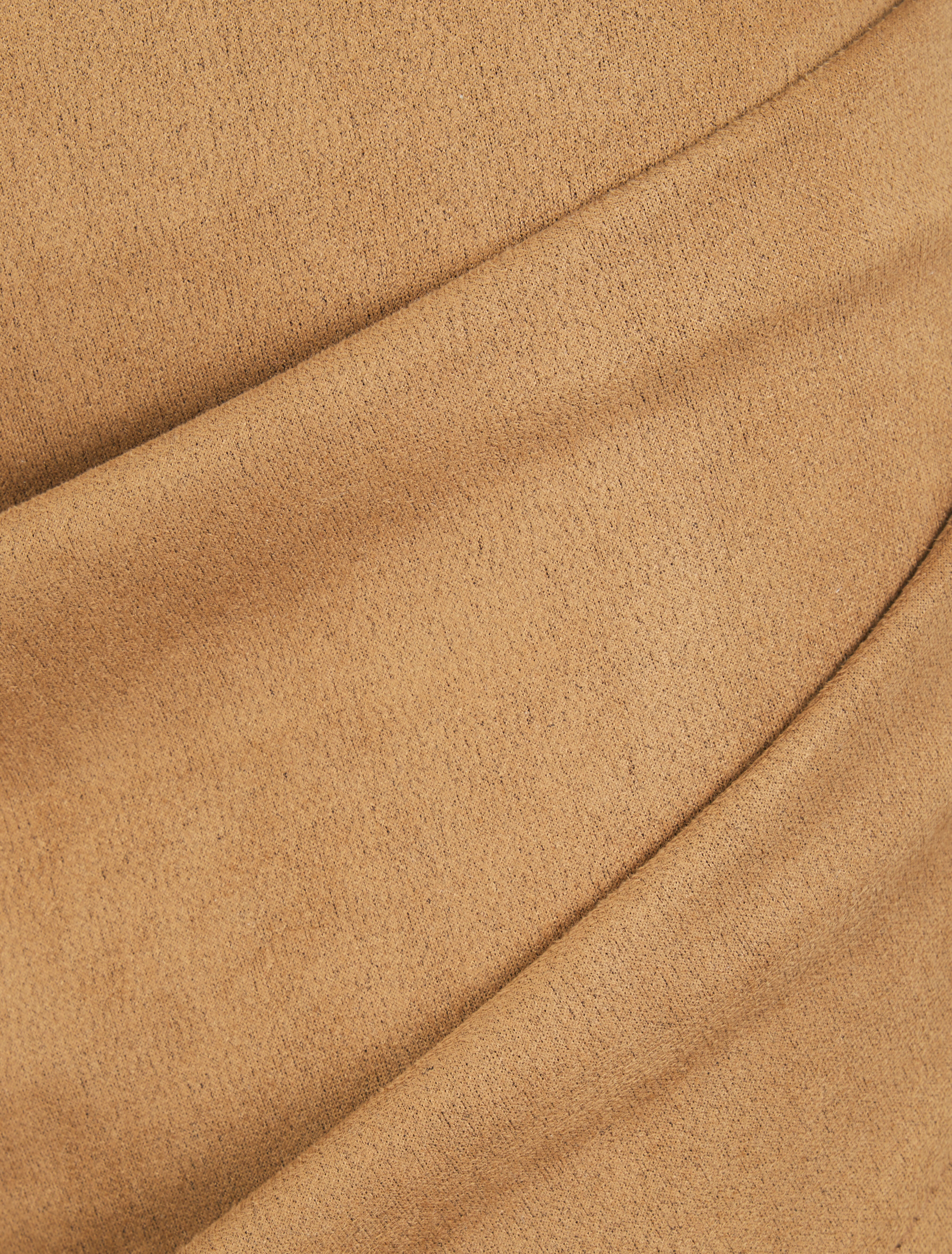 Jupe crayon en suédine style portefeuille - Camel - 3