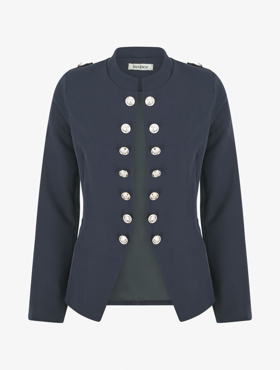 Veste droite style officier - Marine - 1