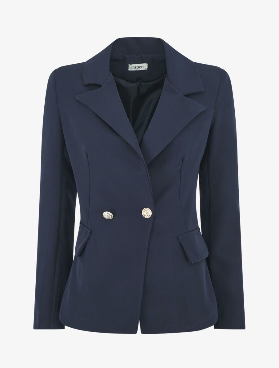 Blazer classique boutonné - Marine - 1