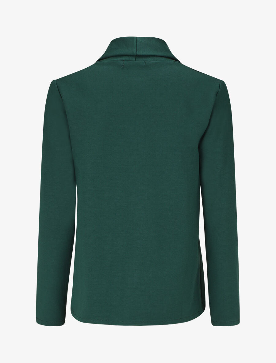 Blazer uni coupe droite - Vert sapin - 2