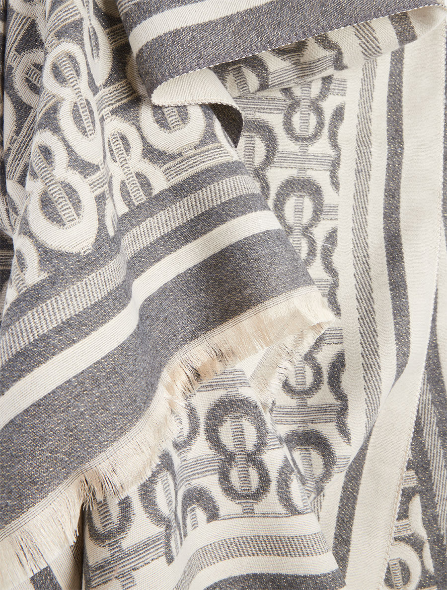 Echarpe imprimé infini stylisé - Gris - 3