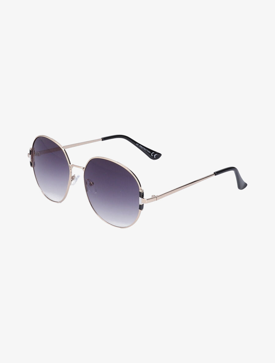 Lunettes ovales oversize - Or - 2