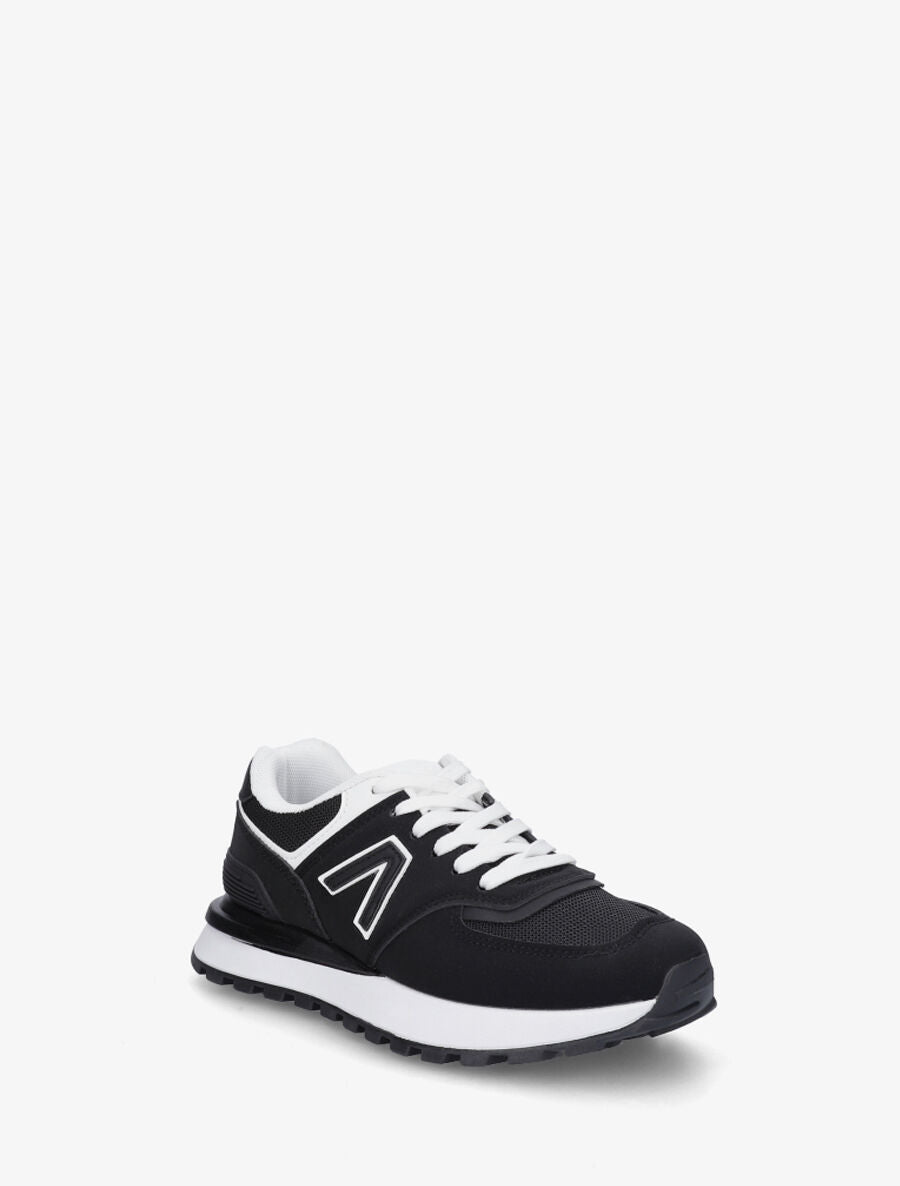 Sneakers classiques en simili - Noir - 2