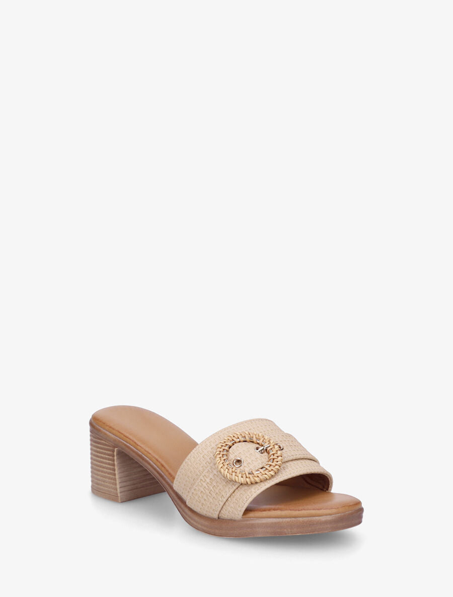 Mules à ganse effet panier d&