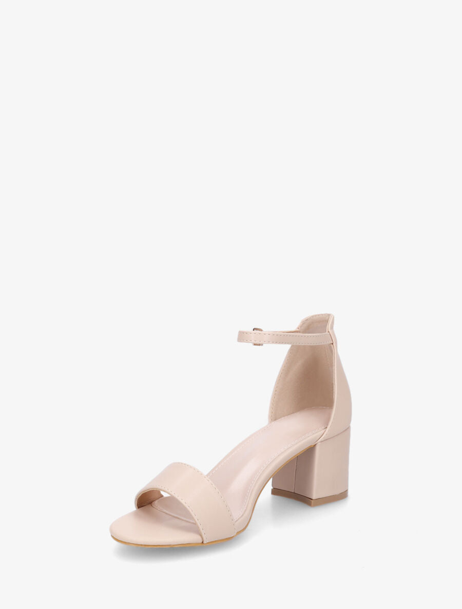 Sandales à bride classique en simili - Beige - 3