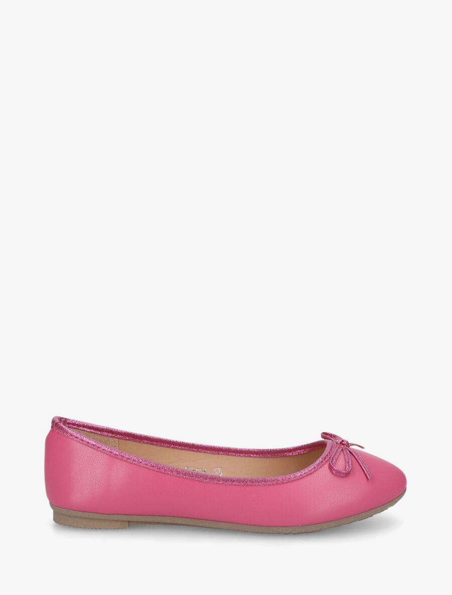 Ballerines en simili noeud irisé - Fuchsia - 5
