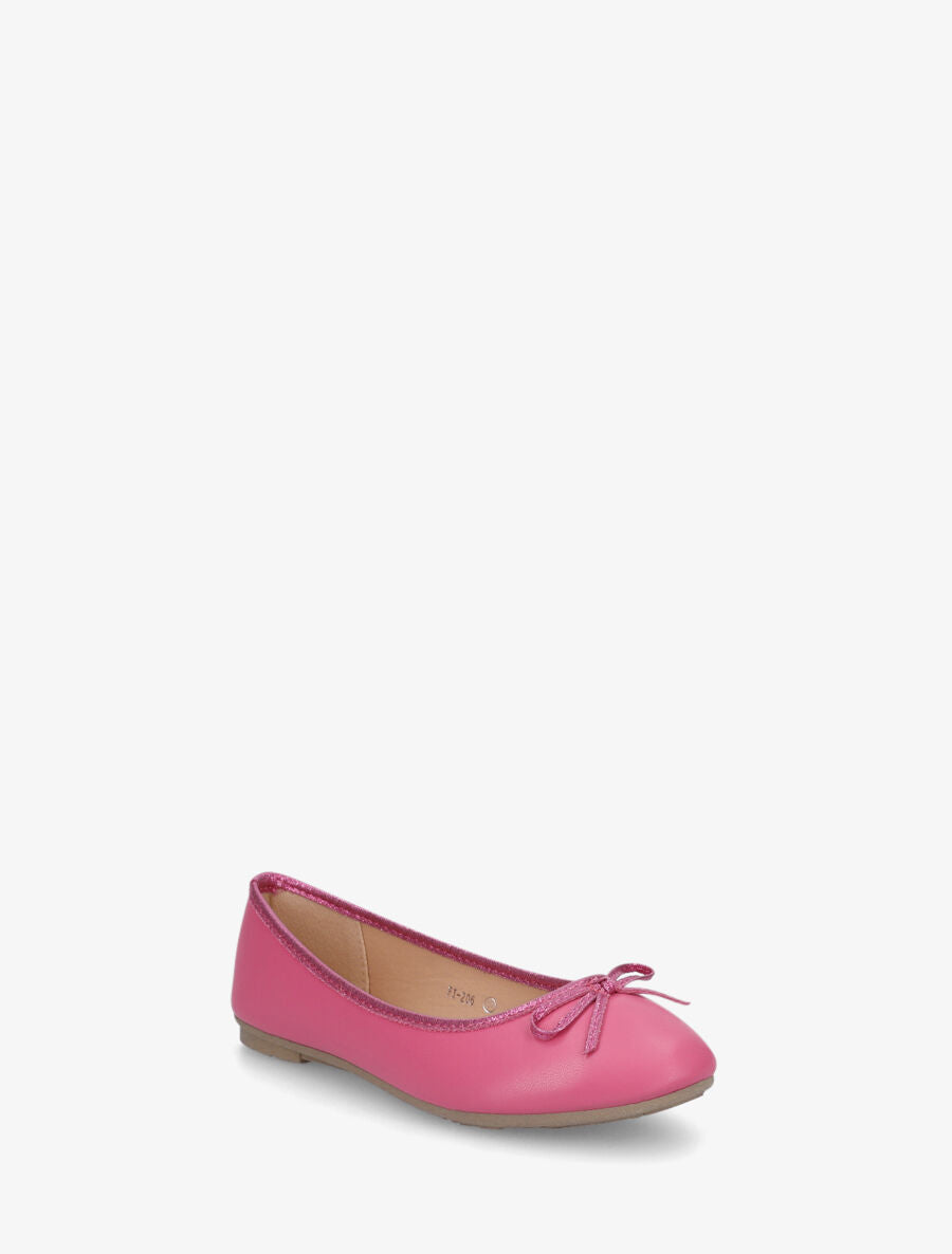 Ballerines en simili noeud irisé - Fuchsia - 2