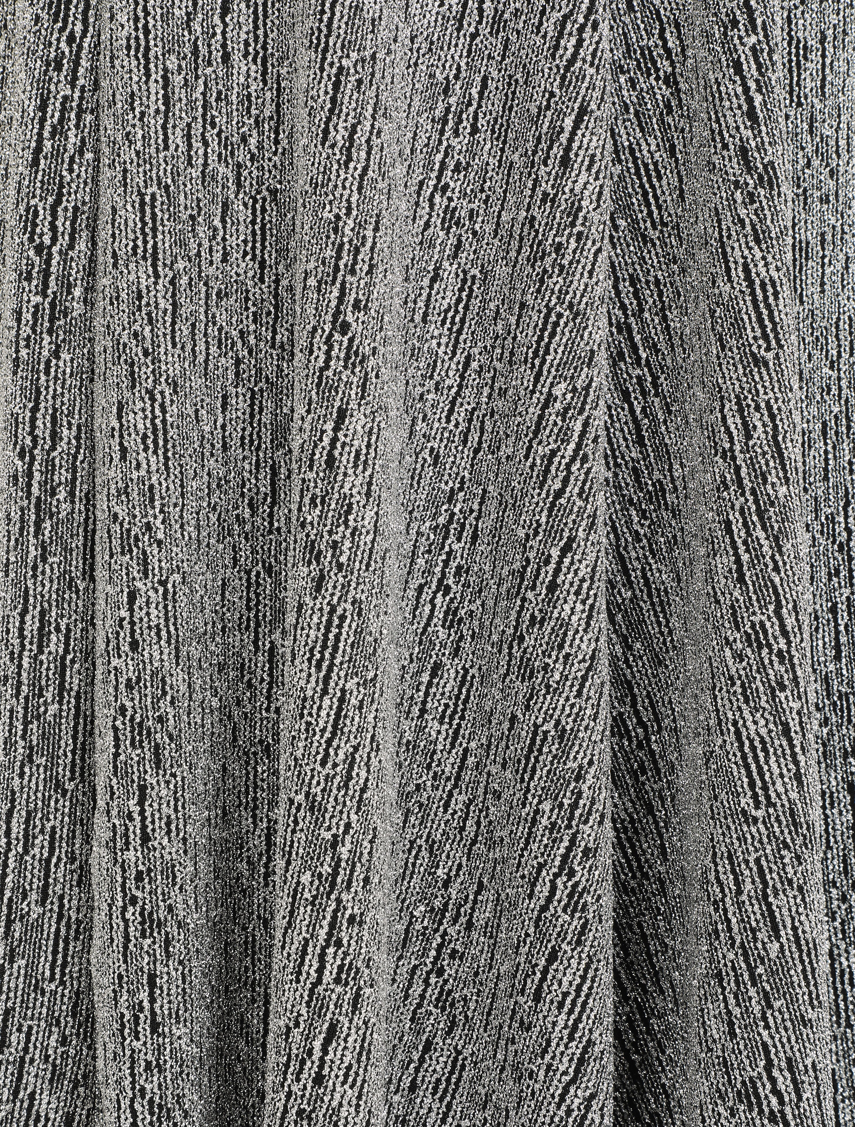 Robe patineuse irisée à col V - Argent - 4