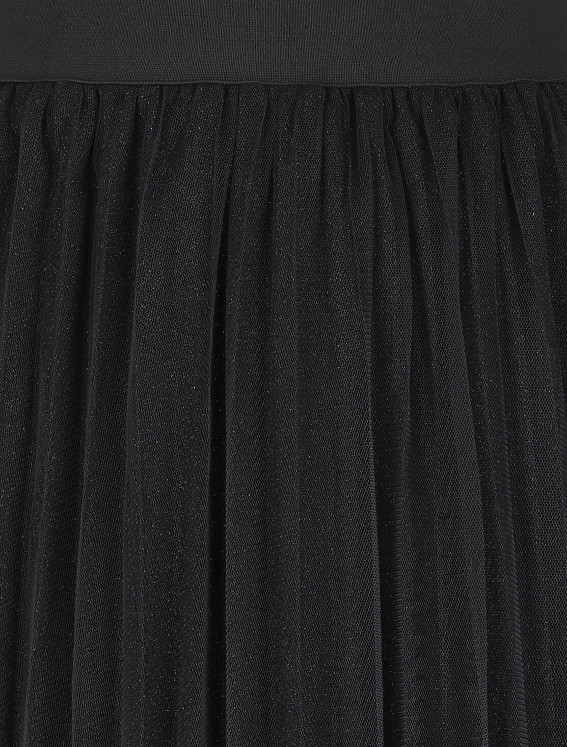 Jupe midi taille haute en tulle - Noir - 3