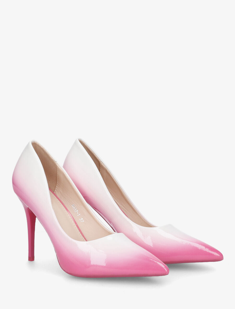 Escarpins à dégradé et talon aiguille - Rose - 4
