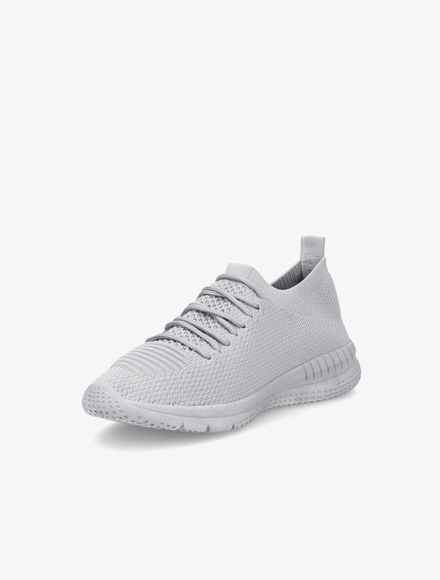 Baskets en mesh à lacets - Gris clair - 3