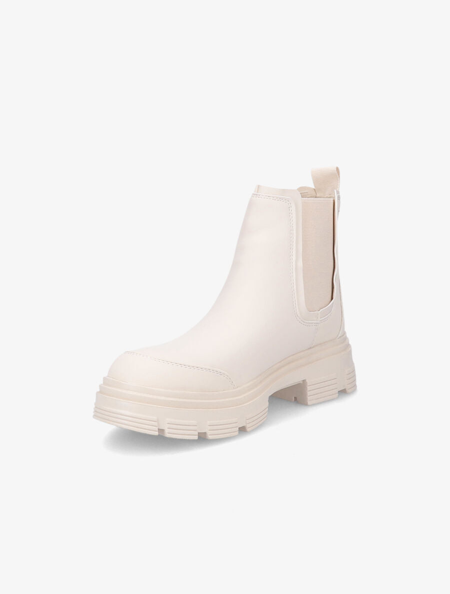 Chelsea boots à semelles crantées - Beige - 3
