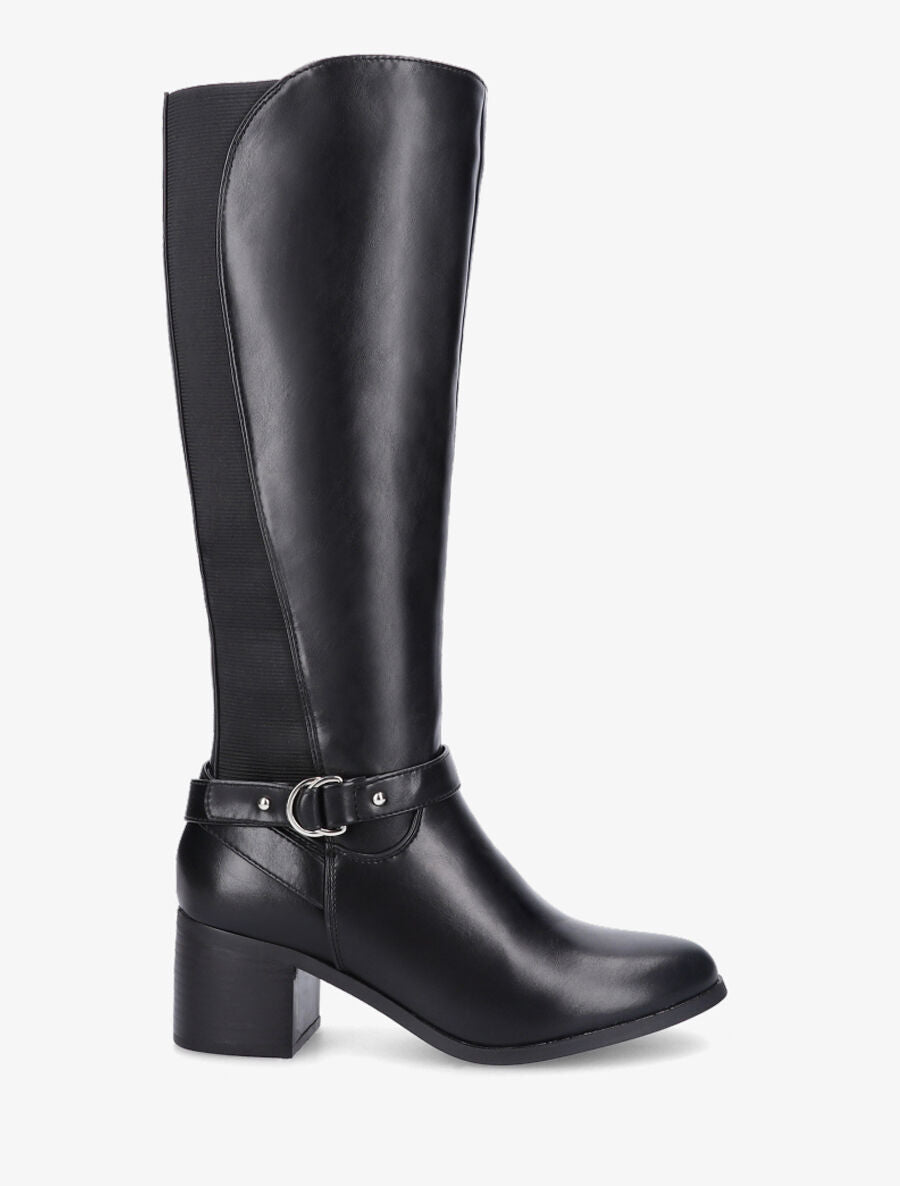 Bottes à contrefort élastiqué - Noir - 1