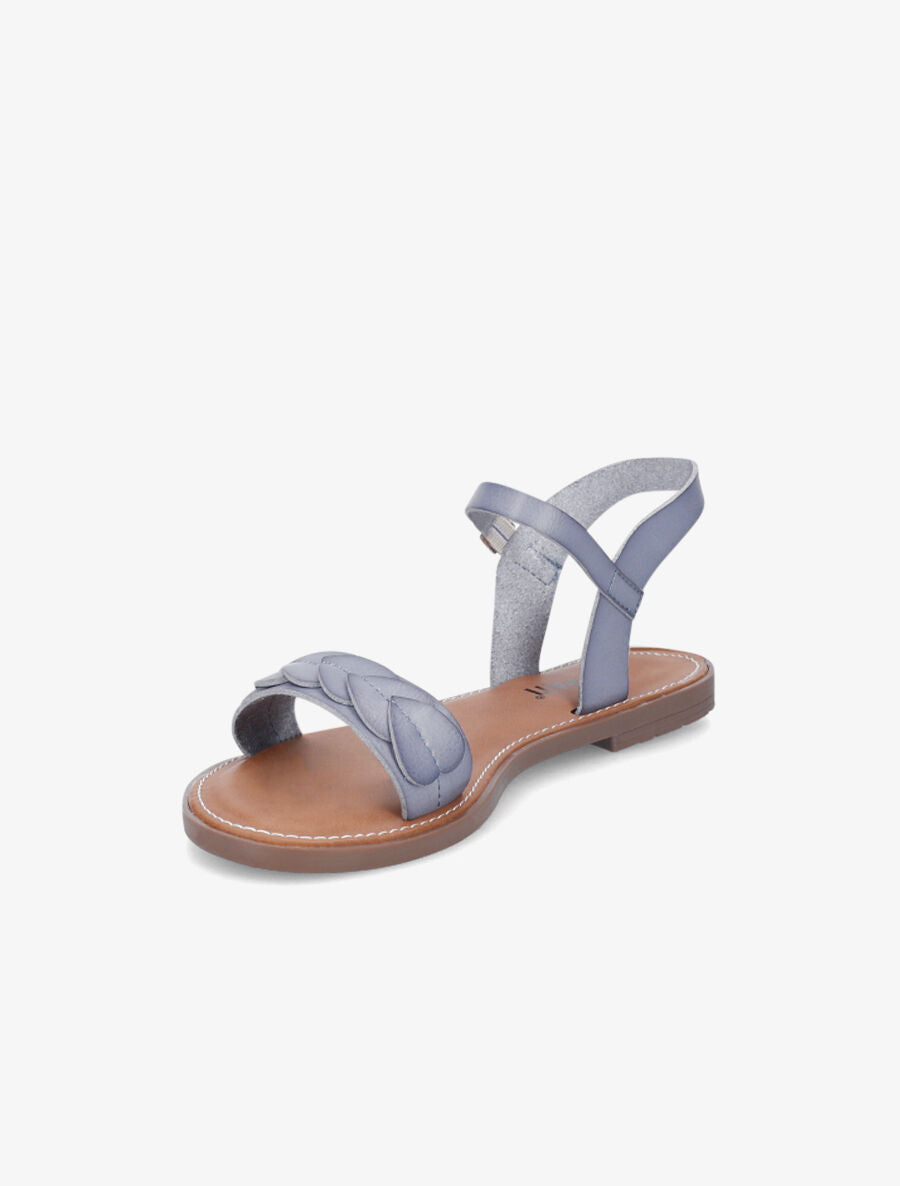 Nu-pieds à bride style écailles - Bleu - 3